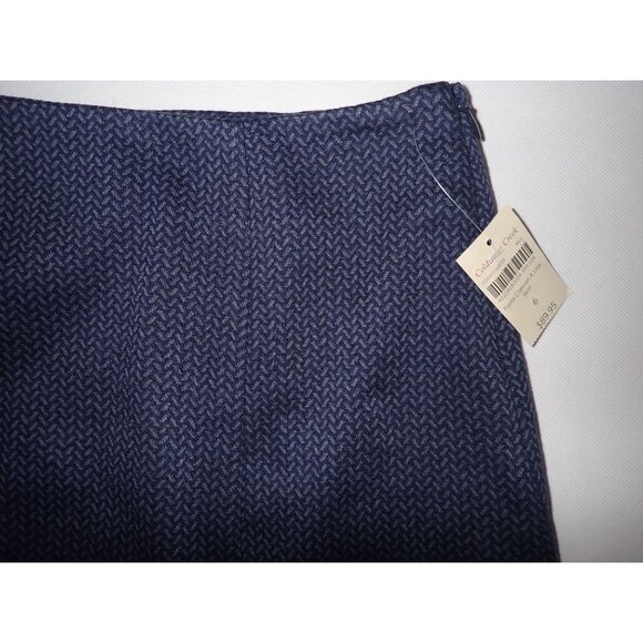 Coldwater Creek Ponte‎ Chevron A line Skirt Women 5 gray New Classic Career - Picture 2 of 6